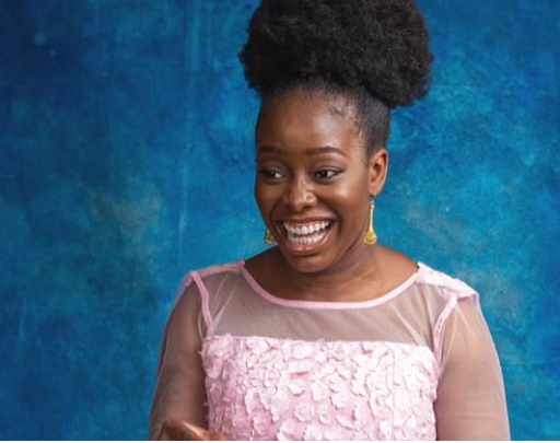 Treasure wearing a natural top puff