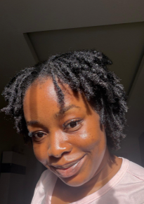 Treasure with short twists and a white top